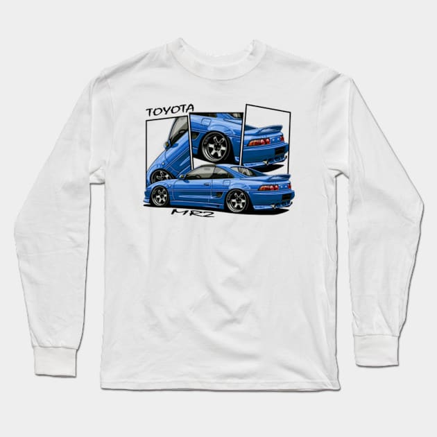 Toyota MR2, JDM Car Long Sleeve T-Shirt by T-JD